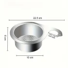 Kuğu Tasarımlı Paslanmaz Çelik Lavabo Drenaj Sepeti Süngerlik