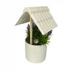 Kuyu Model Saksıda Çiçek Beyaz