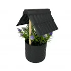 Kuyu Model Saksıda Çiçek Siyah