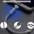 Mıknatıslı Manyetik Micro Usb Data Şarj Kablo