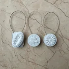 Mıknatıslı Perde Mandalı Tokası Beyaz