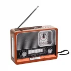 Nostaljik Saatli Fenerli Radyo Usb Sd Bluetooth