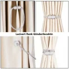 Örgülü Mıknatıslı Perde Mandalı Tokası Lacivert