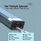 Polygold 30000 Mah Led Işıklı Kamp Powerbank