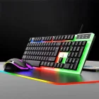 Polygold Işıklı Mekanik Oyuncu Klavye Mouse Seti