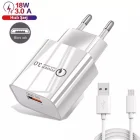 Polygold Micro Usb Hızlı Şarj Aleti 3.0 Kablolu