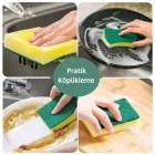 Pompalı Sünger Hazneli Sıvı Sabunluk (hediyeli)