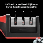 Profesyonel Bıçak Bileyici 3 Açılı Elmas Seramik Tungsten Çelik