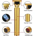 Profesyonel T9 Giyotin Güçlü Kesim Şarjlı Ense Sakal Çizim Vücut Kılı Traş Makinesi