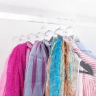 Renkli Aksesuar Şal Kravat Askısı 7 Gözlü