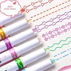 Renkli Şekilli Desen Baskılı 6 Lı Kalem Seti Not Alma Yazma Çizim İçin