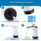 Şarjlı Kademeli Otomatik Damacana Su Pompası