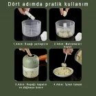 Şarjlı Mini El Rondosu Gıda Doğrayıcı 3 Bıçaklı