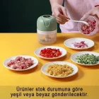 Şarjlı Mini El Rondosu Gıda Doğrayıcı 3 Bıçaklı