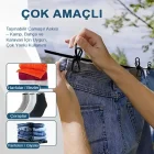 Seyahat Kamp Çamaşır İpi 12 Mandallı Askı Esnek Kurutmalık