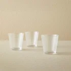 Sigma Glass İçten Desenli Su Bardağı 3 Lü Set