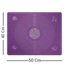 Silikon Hamur Açma Matı Orta Boy 50 X 40