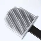 Silikon Tuvalet Klozet Fırçası Ve Askısı Siyah