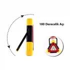 Solar Şarjlı Üçgen Led Reflektör İkaz Feneri