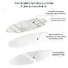 Su Geçirmez Yapışkanlı Kulak Koruyucu Bant 10 Lu