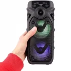 Taşınabilir Rgb Ledli Bluetooth Hoparlör Usb Tf Card Fm Radyo