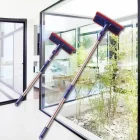 Teleskobik Mikrofiber Çift Taraflı Cam Silme Aparatı