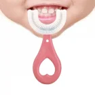 U Şekilli Pratik Çocuk Diş Fırçası 2-6 Yaş Pembe