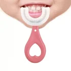U Şekilli Pratik Çocuk Diş Fırçası 2-6 Yaş Pembe