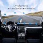 Vantuzlu Araç Telefon Tutucu Teleskobik Kıskaçlı