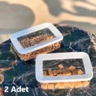 Vip Ahmet Dikdörtgen Saklama Kabı 2 X 600 Ml