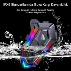 Y20 5.3 Motosiklet Kask Kulaklık Intercom Işıklı Motorsiklet Kulaklığı Telsiz Özellikli