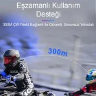 Y20 5.3 Motosiklet Kask Kulaklık Intercom Işıklı Motorsiklet Kulaklığı Telsiz Özellikli