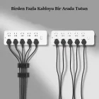 Yapışkanlı Kablo Düzenleyici Klips 4 Lü Set