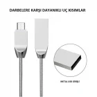 Yaylı Metal Hızlı Dayanıklı Micro Usb Şarj Kablosu
