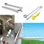Yuvarlak Küpeşte Balkon Çamaşır Kurutma Askılığı