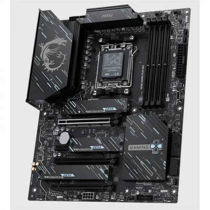 MSI X870E GAMING PLUS WIFI DDR5 8200MT/S 1XHDMI 3XM.2 USB AM5 ATX(AMD AM5 9000/8000/7000 SERİLERİ İLE UYUMLU)