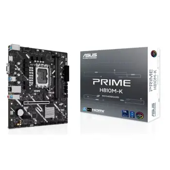 ASUS PRIME H810M-K DDR5 6400MT/S 1XVGA 1XHDMI 1XM.2 1851P MATX (INTEL ULTRA PROCESSORS SERIES 2)