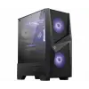 MSI MAG FORGE 100M TEMPERLI CAM 2X120MM 1X120MM ARGB FAN PSU YOK GAMING SİYAH KASA