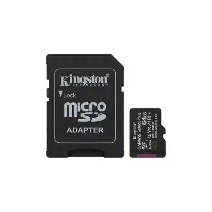 64 GB KINGSTON CANVAS SELECT PLUS MICRO SD CARD CL10 SDCS3/64GB