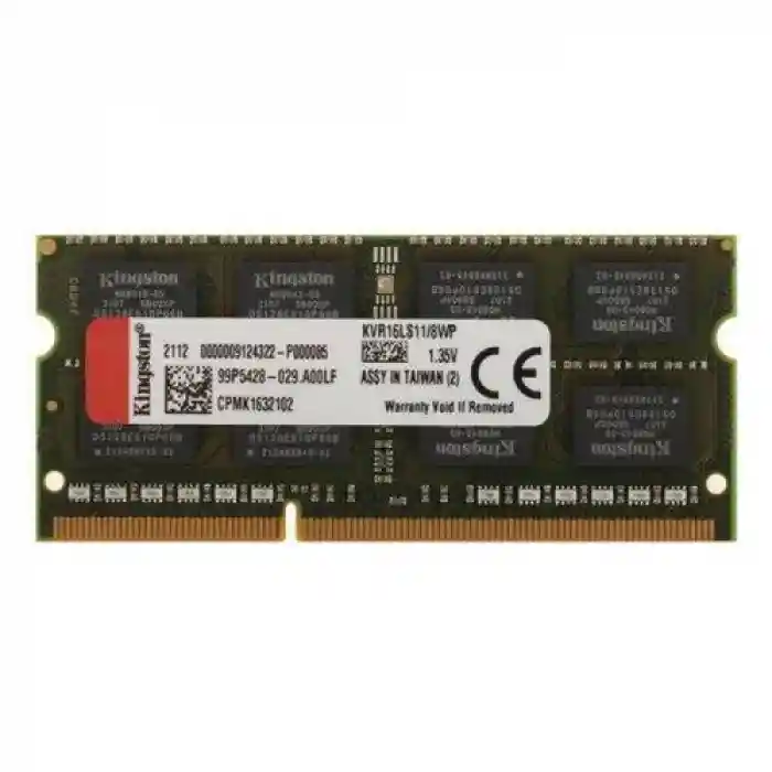 8 GB DDR3 1600MHZ KINGSTON CL11 NB KVR16LS11/8WP