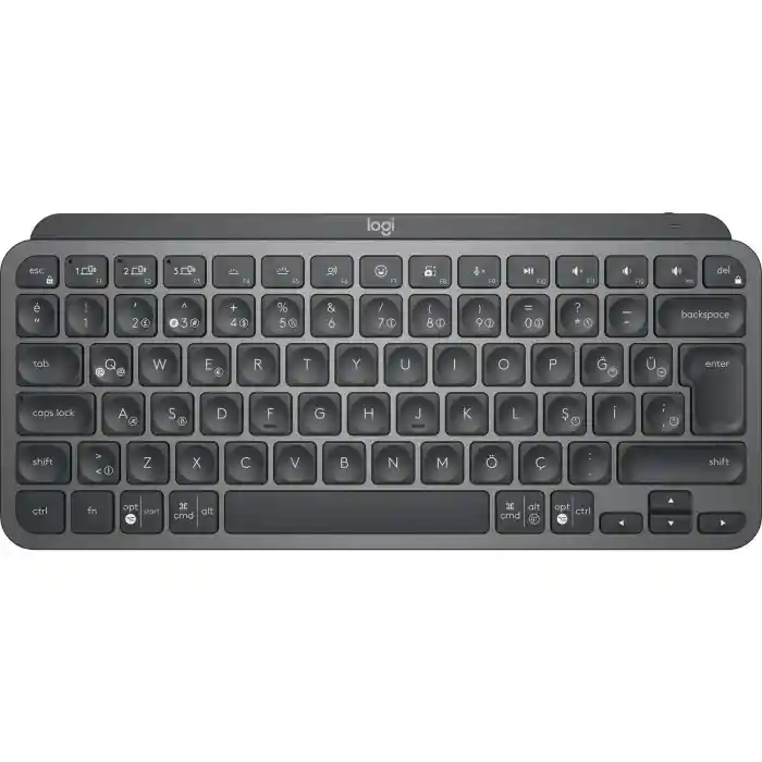 LOGITECH MX KEYS MINI MINIMALIST KABLOSUZ BLUETOOTH AYDINLATMALI Q TR KLAVYE SİYAH 920-010504