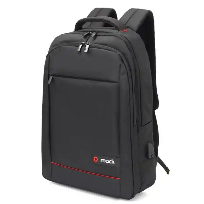 MACK MCC-006 15.6 OFFICE USB GİRİŞLİ NOTEBOOK SIRT ÇANTASI SİYAH