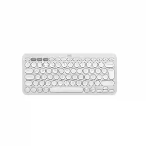 LOGITECH K380S PEBBLE KEYS 2 ÇOKLU CİHAZ ÖZELLİKLİ BLUETOOTH TÜRKÇE Q KLAVYE BEYAZ 920-011860