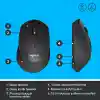 LOGITECH M330 KABLOSUZ SESSİZ USB OPTİK MOUSE SİYAH 910-004909