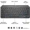 LOGITECH MX KEYS MINI MINIMALIST KABLOSUZ BLUETOOTH AYDINLATMALI Q TR KLAVYE SİYAH 920-010504