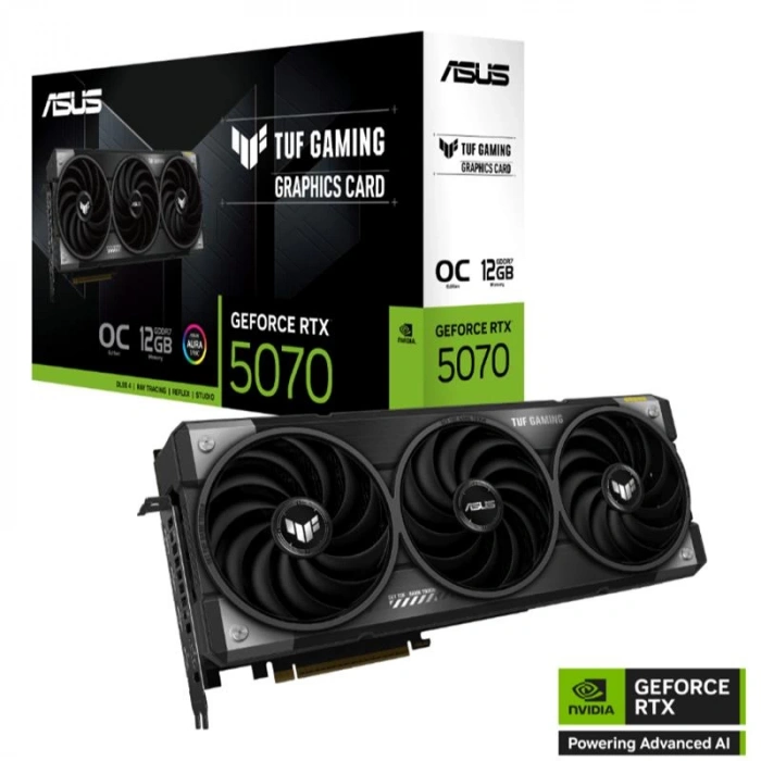 ASUS GEFORCE TUF-RTX5070-O12G-GAMING 12GB GDDR7 192BIT 2XHDMI 3XDP EKRAN KARTI