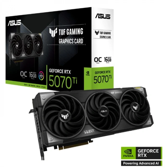 ASUS GEFORCE TUF-RTX5070TI-O16G-GAMING 16GB GDDR7 256BIT 2XHDMI 3XDP EKRAN KARTI