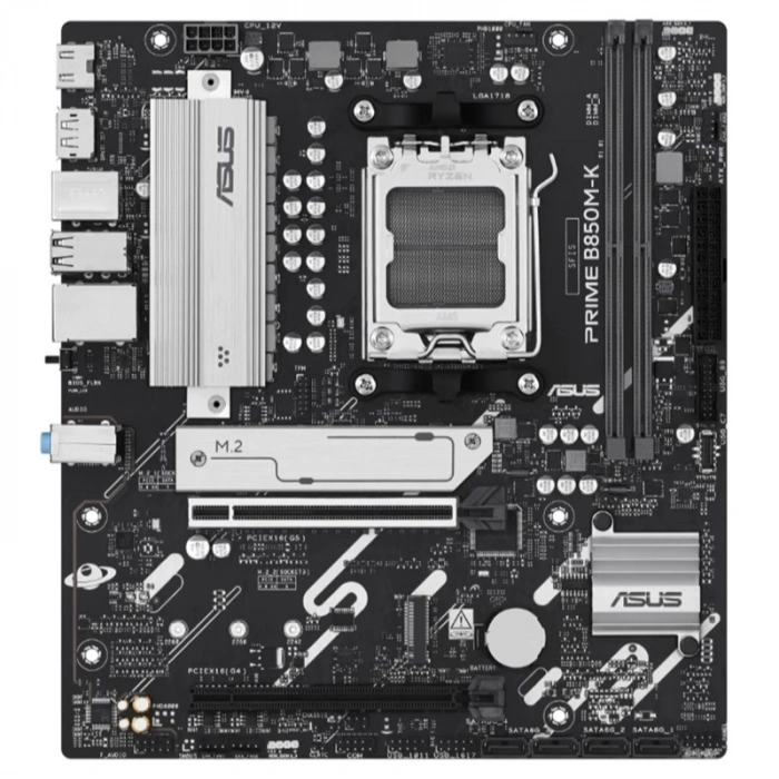 ASUS PRIME B850M-K DDR5 8400MHZ 1XHDMI 1XDP 2XM.2 USB2.0 MATX AM5(AMD AM5 9000/8000/7000 SERİLERİ İLE UYUMLU)