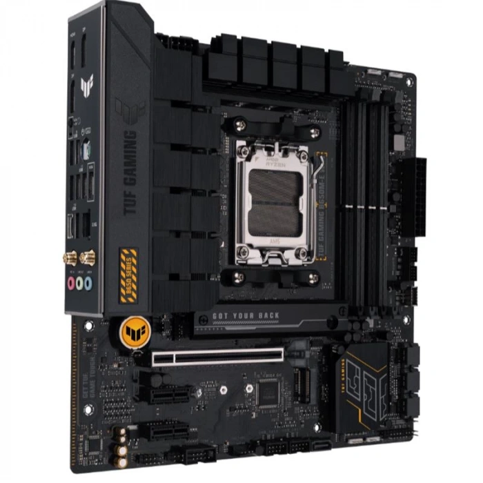 ASUS TUF GAMING B650M-E WIFI DDR5 6400MHZ 1XHDMI 2XDP 2XM.2 USB 3.2 MATX AM5(AMD AM5 9000/8000/7000 SERİLERİ İLE UYUMLU)