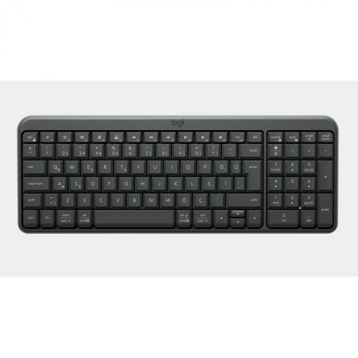 LOGITECH K250 TAM BOYUTLU KOMPAKT BLUETOOTH TÜRKÇE Q KLAVYE GRİ 920-013460